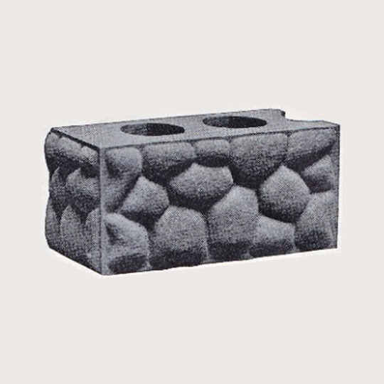 illustration of bevelled concrete block